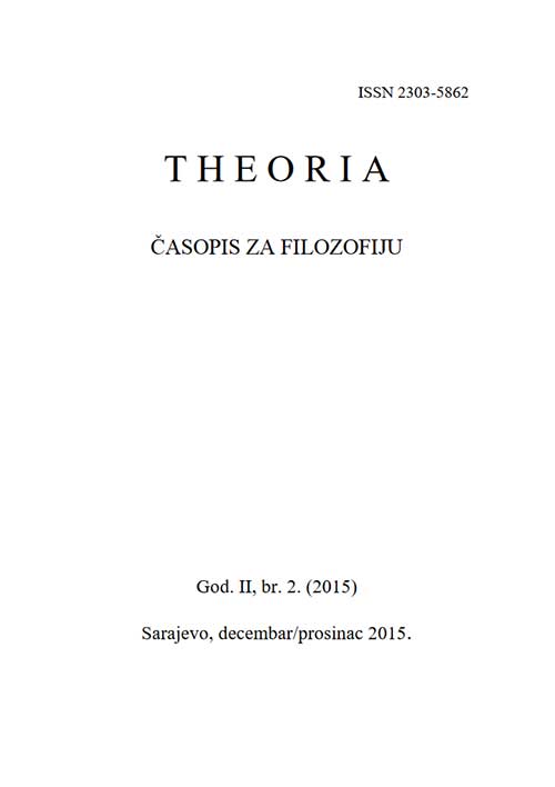 					View Vol. 2 No. 2 (2015): Theoria: časopis za filozofiju
				